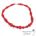 گردنبند مهره ای مرجان Coral